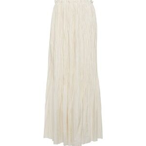 Khaite White/Cream Cersi Pleated Maxi Skirt Size Small Retail Value $1780